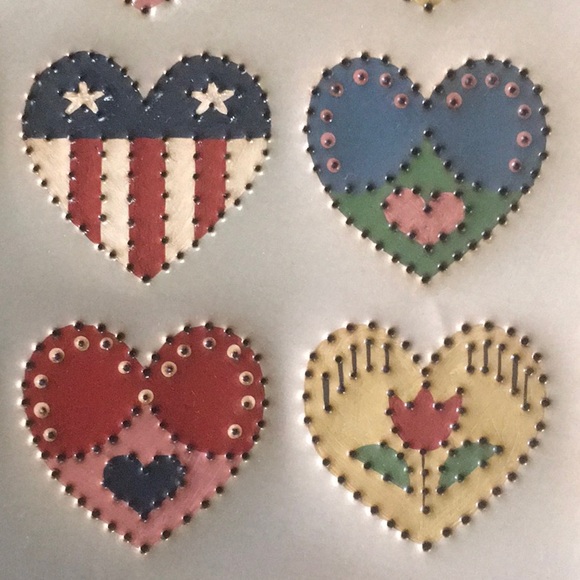 Vintage Original Tin Punch Framed Art - Picture 2 of 7